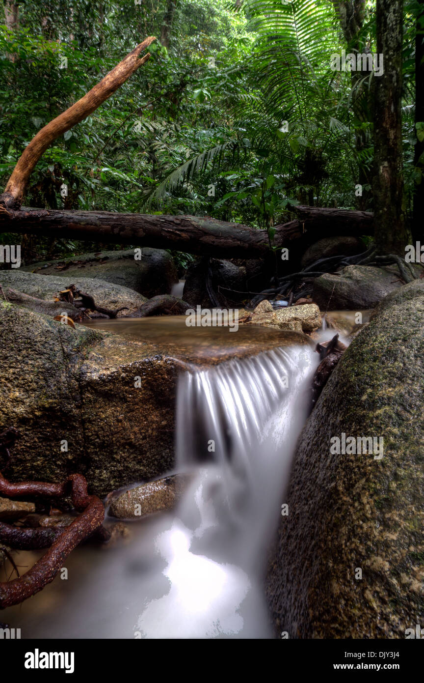 silky water cascade Stock Photo Alamy