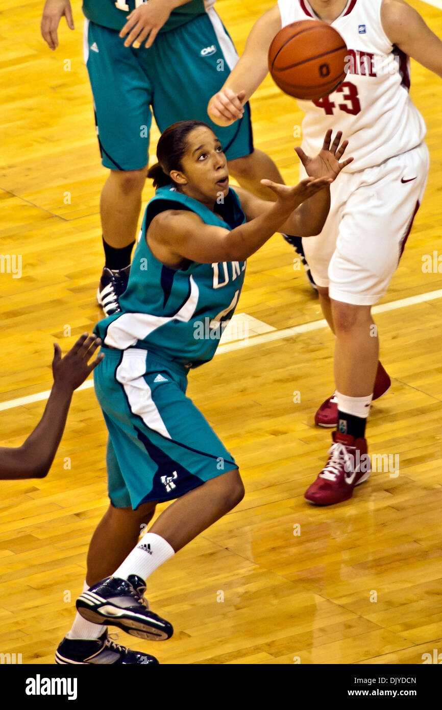 Nov. 28, 2010 - Columbus, Ohio, United States of America - University of North Carolina Wilmington's Senior Guard/Forward Brittany Blackwell (#45) goes after a rebound in the second period of play at the Value City Arena at The Jerome Schottenstein Center in Columbus, Ohio Sunday afternoon November 28, 2010. The Buckeyes defeated the Lady Seahawks 88-69. (Credit Image: © James DeCa Stock Photo