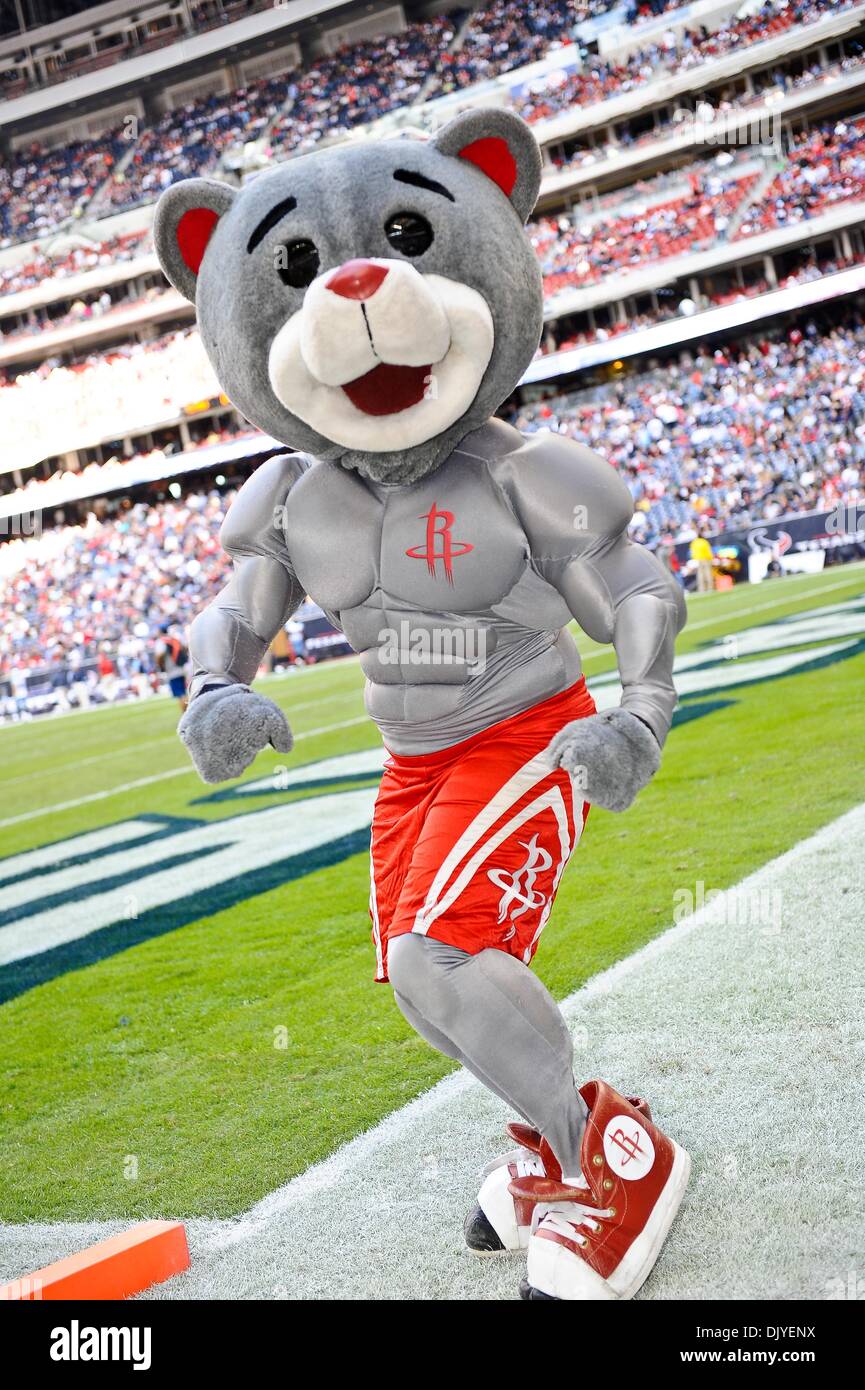 Nov. 28, 2010 - Houston, Texas, United States of America - The Houston  Rockets Mascot performs during the game between the Houston Texans and the  Tennessee Titans. The Texans shut out the