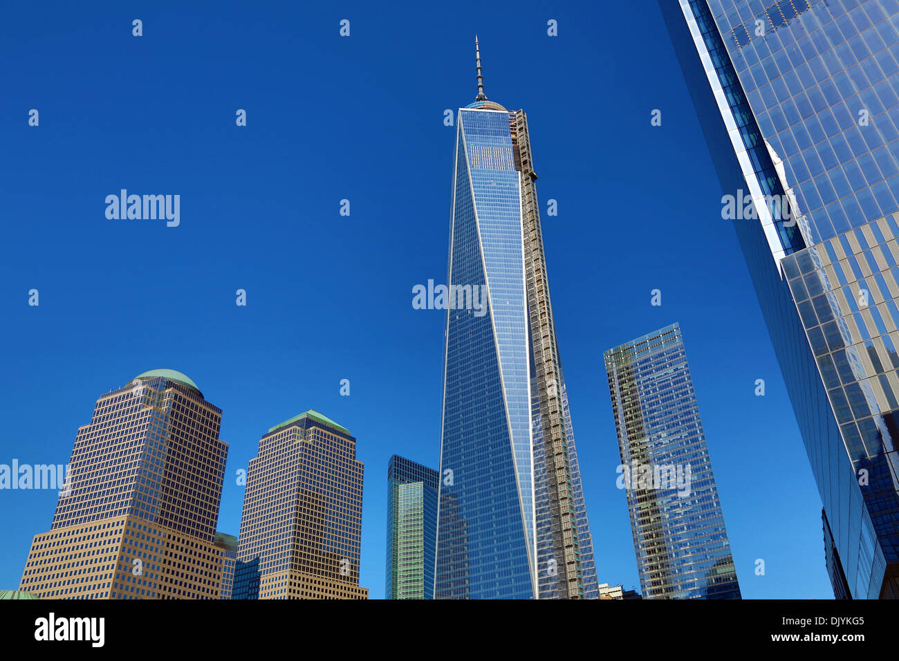 One World Trade Center ( 1 WTC ) building in the new World Trade Centre Complex, New York. America Stock Photo