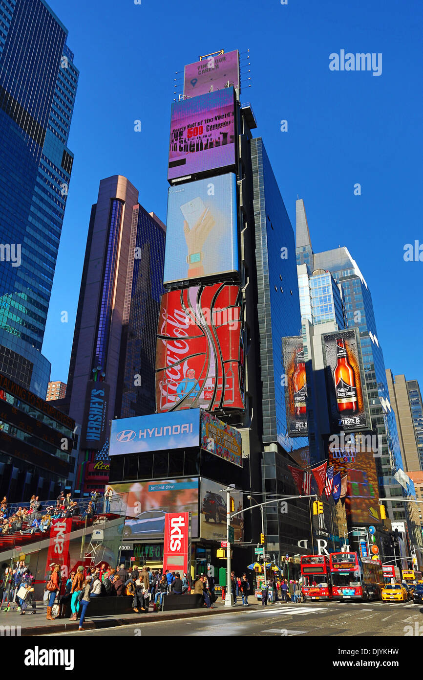 Buildings in Times Square, New York. America Stock Photo Alamy