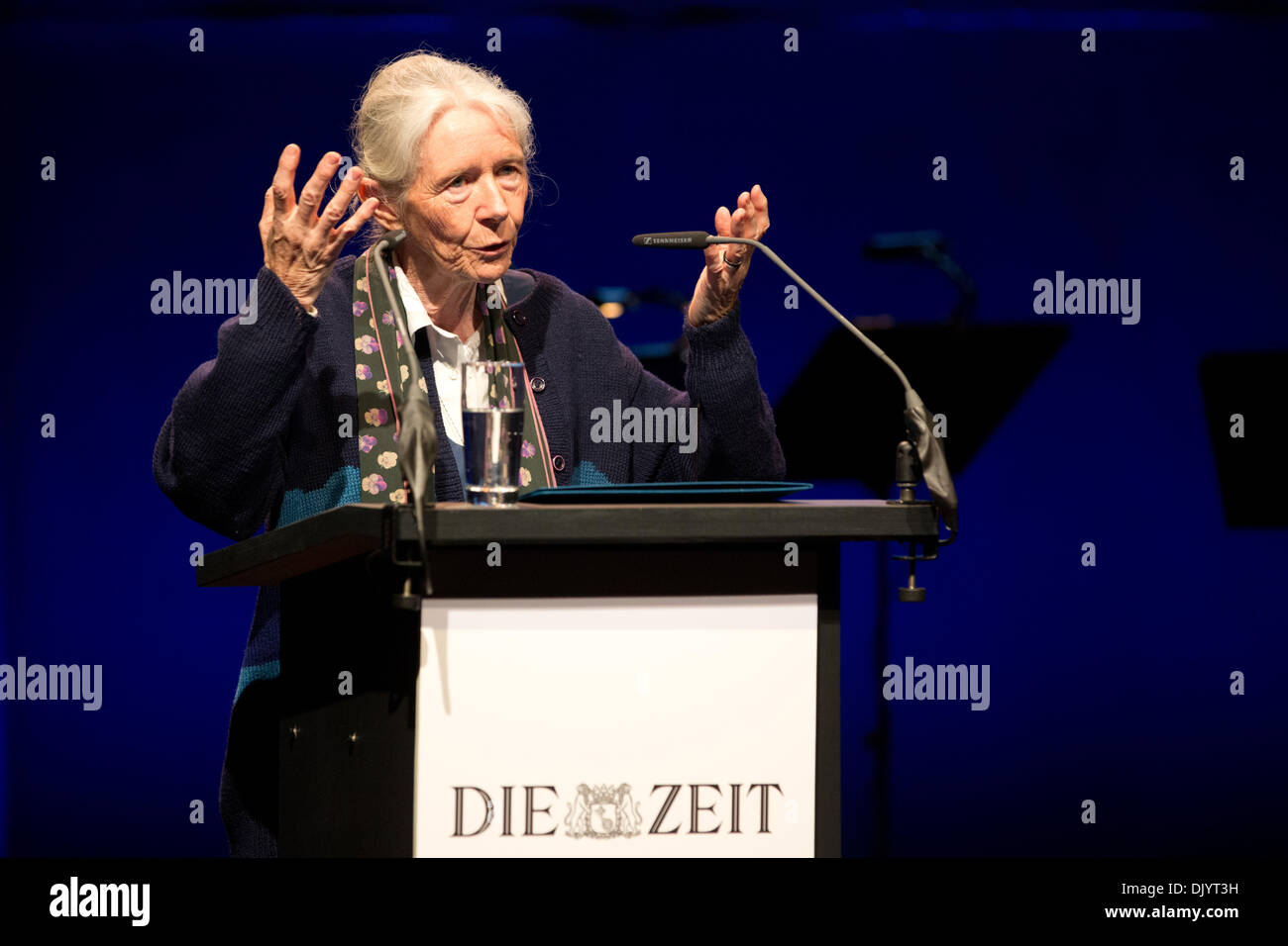 Hamburg, Germany. 01st Dec, 2013. The prize winner, sister Karoline