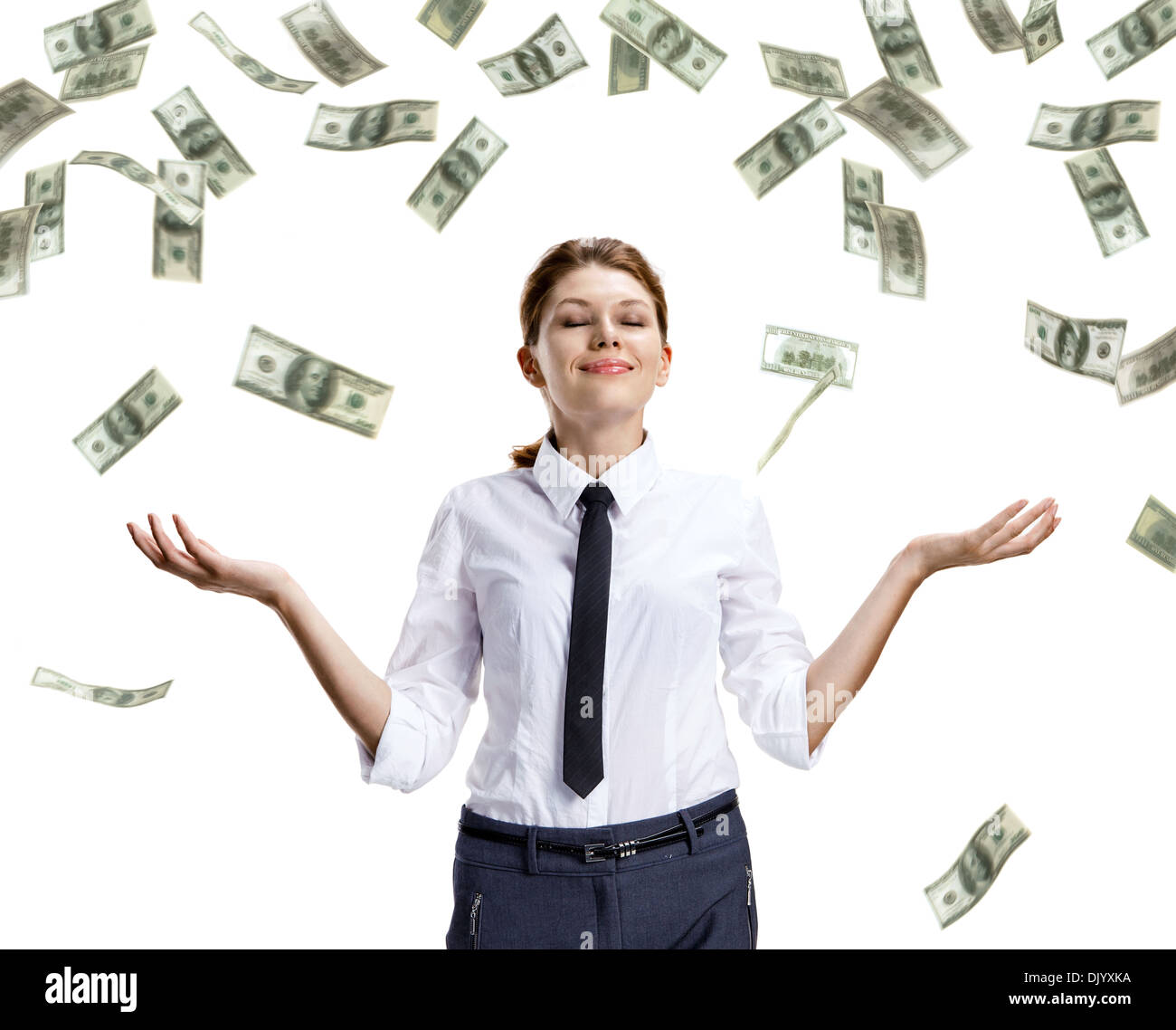 Dream of raining money Stock Photo