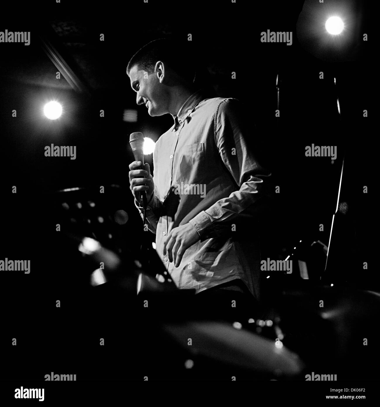 Jazz Singer Josh Kyle performs in London, UK Stock Photo