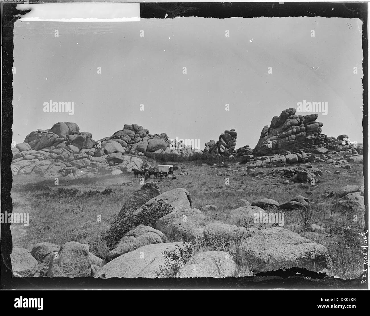 Rocky ridges Black and White Stock