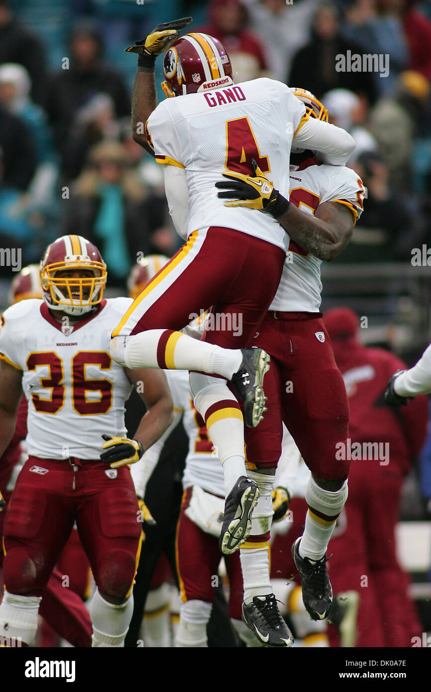 Washington Redskins' kicker Graham Gano reacts after missing a field goal  during the second quarter against the Tampa Bay Buccaneers at FedEx Field  in Landover, Maryland on December 12, 2010. UPI/Kevin Dietsch