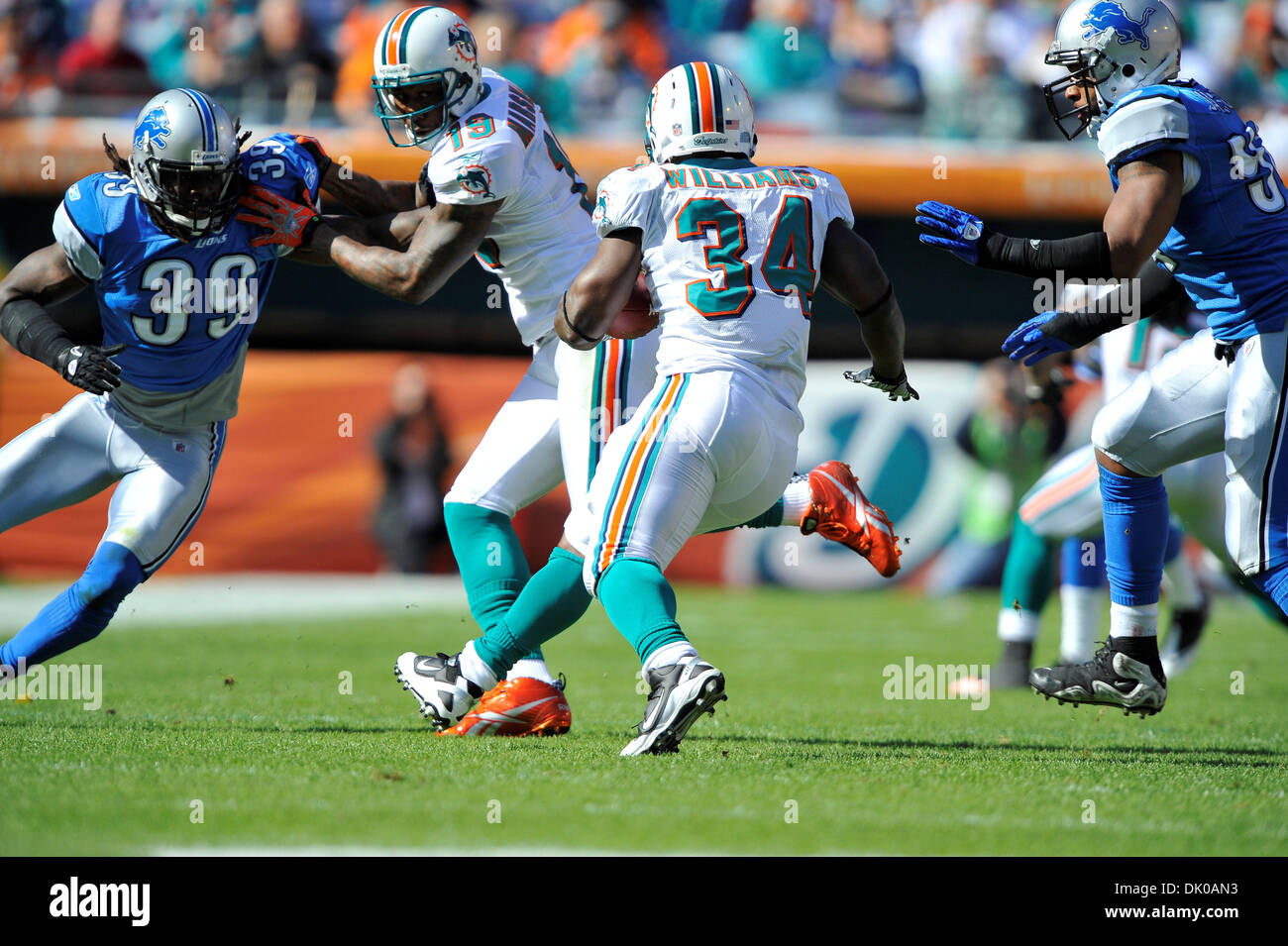 Miami dolphins running back ricky hi-res stock photography and images -  Alamy