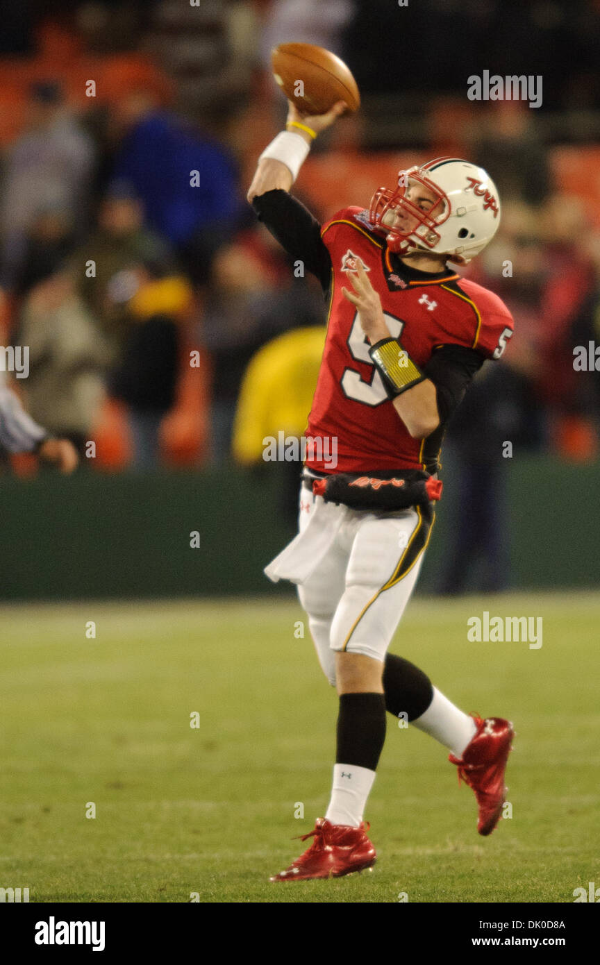 Dec. 29, 2010 - Washington, DC, U.S - Maryland QB Danny O'Brien (#5 ...