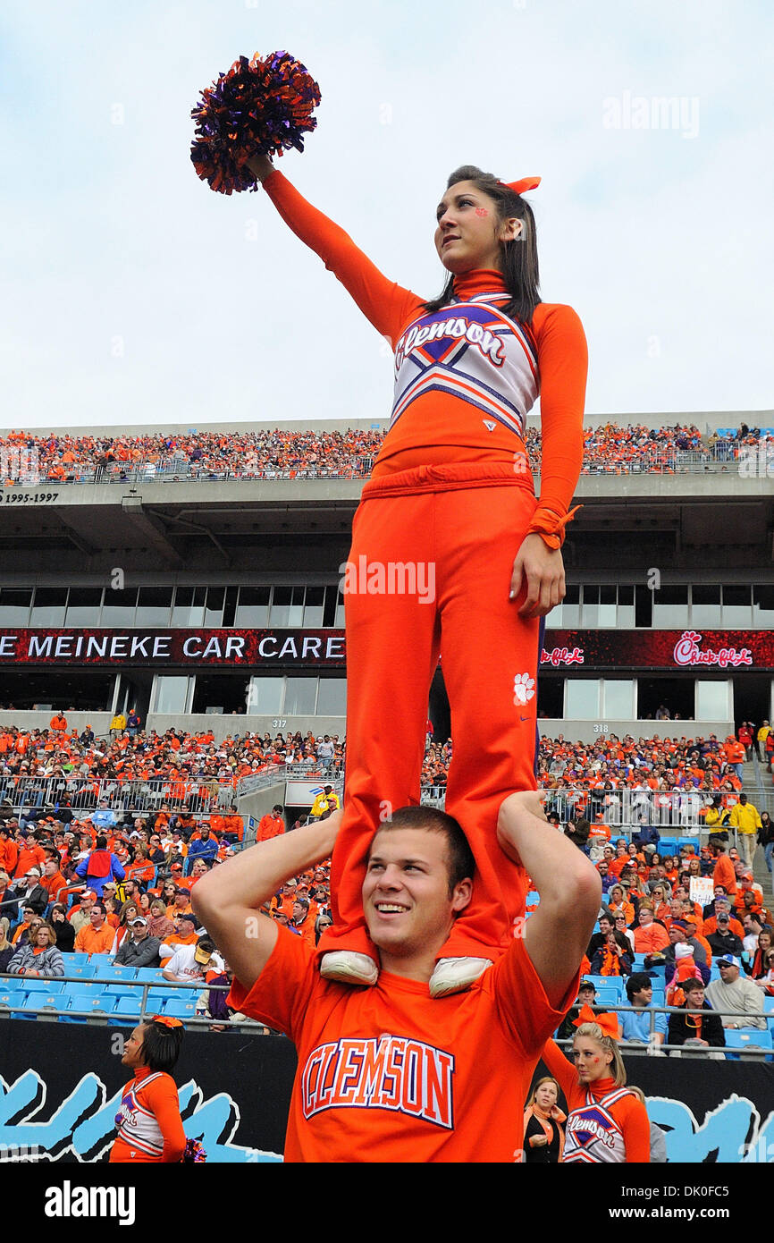 Dec. 31, 2010 Charlotte, North Carolina, USA Two Tiger cheerleaders