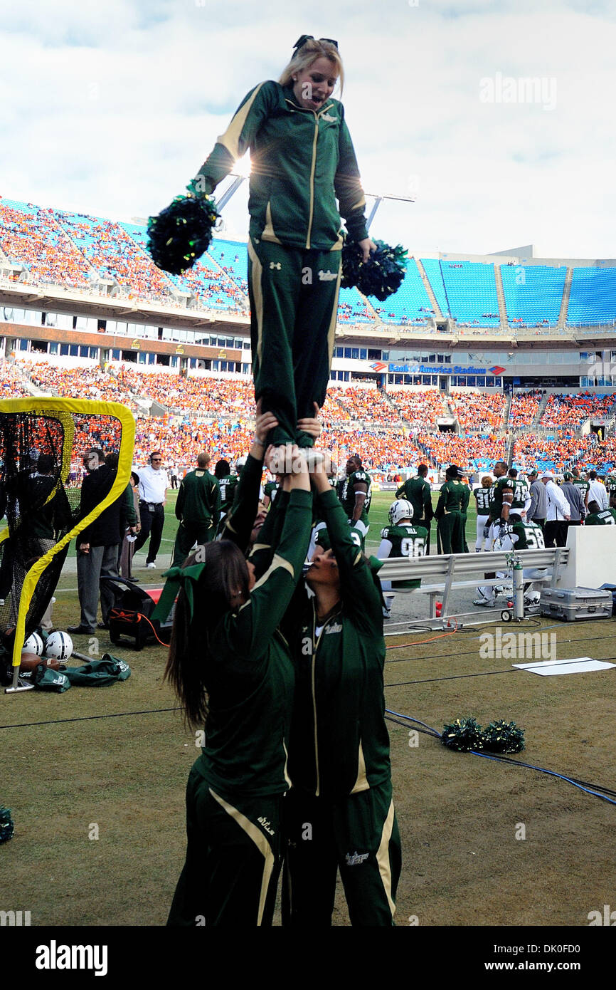 Dec. 31, 2010 Charlotte, North Carolina, USA The USF cheerleaders