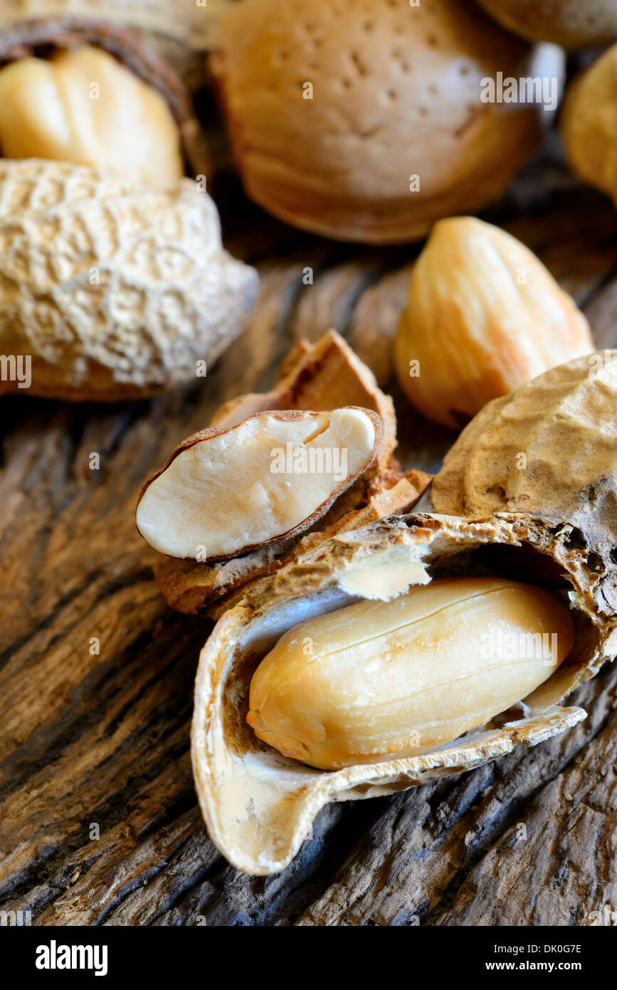 dried fruit mix of almonds, hazelnuts and peanuts Stock Photo Alamy