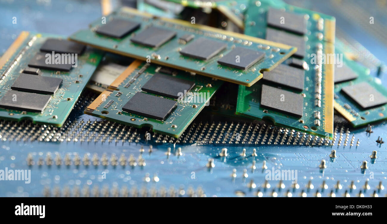 Closeup details computer memory ram hi-res stock photography and images ...