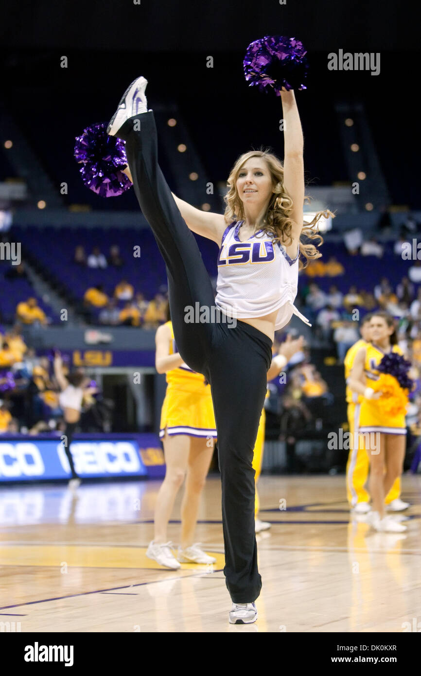 Jan. 2, 2011 - Baton Rouge, Louisiana, U.S - 2 January 2011; Tennessee at LSU; The LSU Tiger Girls entertain the crowd during the game; Tennessee won the game 73-65 (Credit Image: © John Korduner/Southcreek Global/ZUMAPRESS.com) Stock Photo