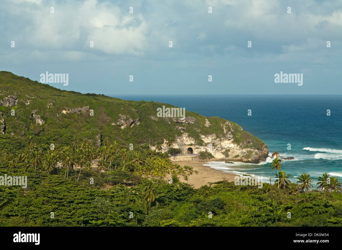 Guajataca Beach and historic railroad tunnel, Isabela, Puerto Rico