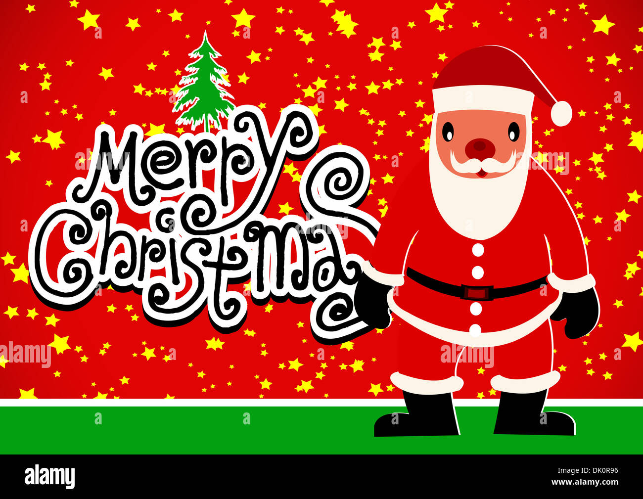 Merry Christmas And Happy New Year background Vector illustration Stock ...