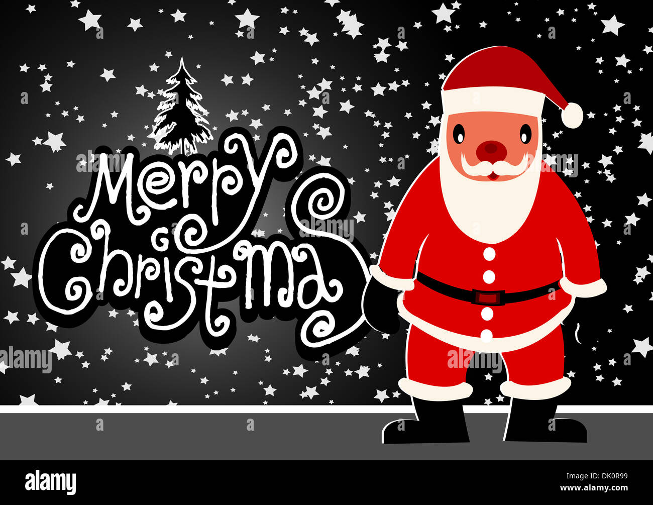 Merry Christmas And Happy New Year background Vector illustration Stock ...