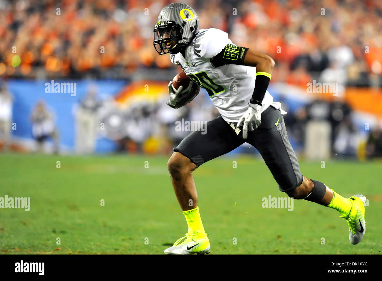 during the first half of the BCS National Championship NCAA college football  game Monday, Jan. 10, 2011, in Glendale, Ariz. (AP Photo/Matt York Stock  Photo - Alamy