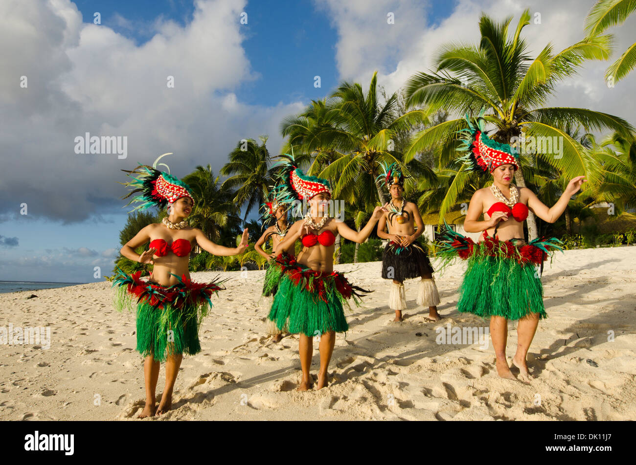Polynesian People At Traditional Dancing High Resolution Stock