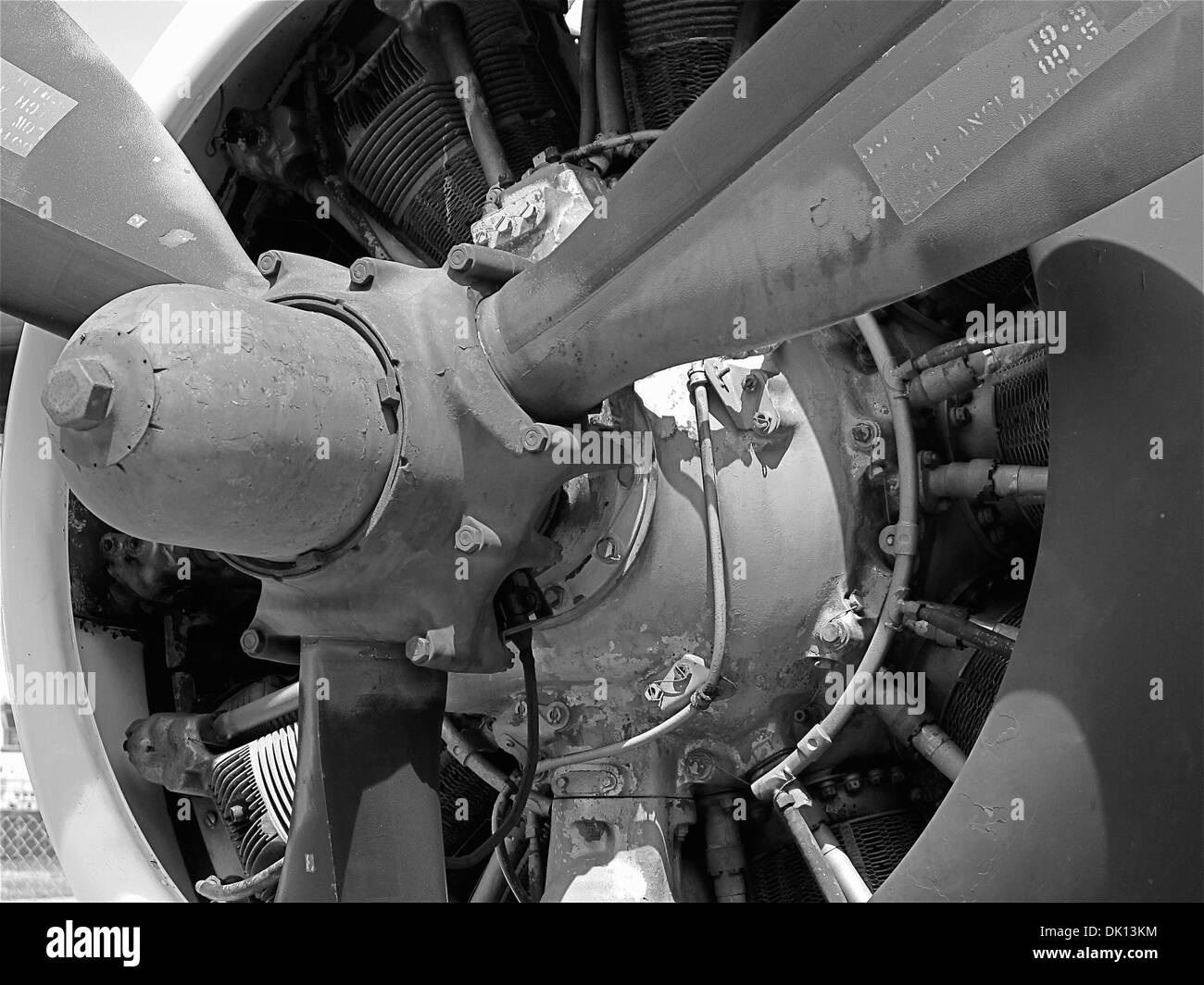 Propeller airplane Black and White Stock Photos & Images Alamy
