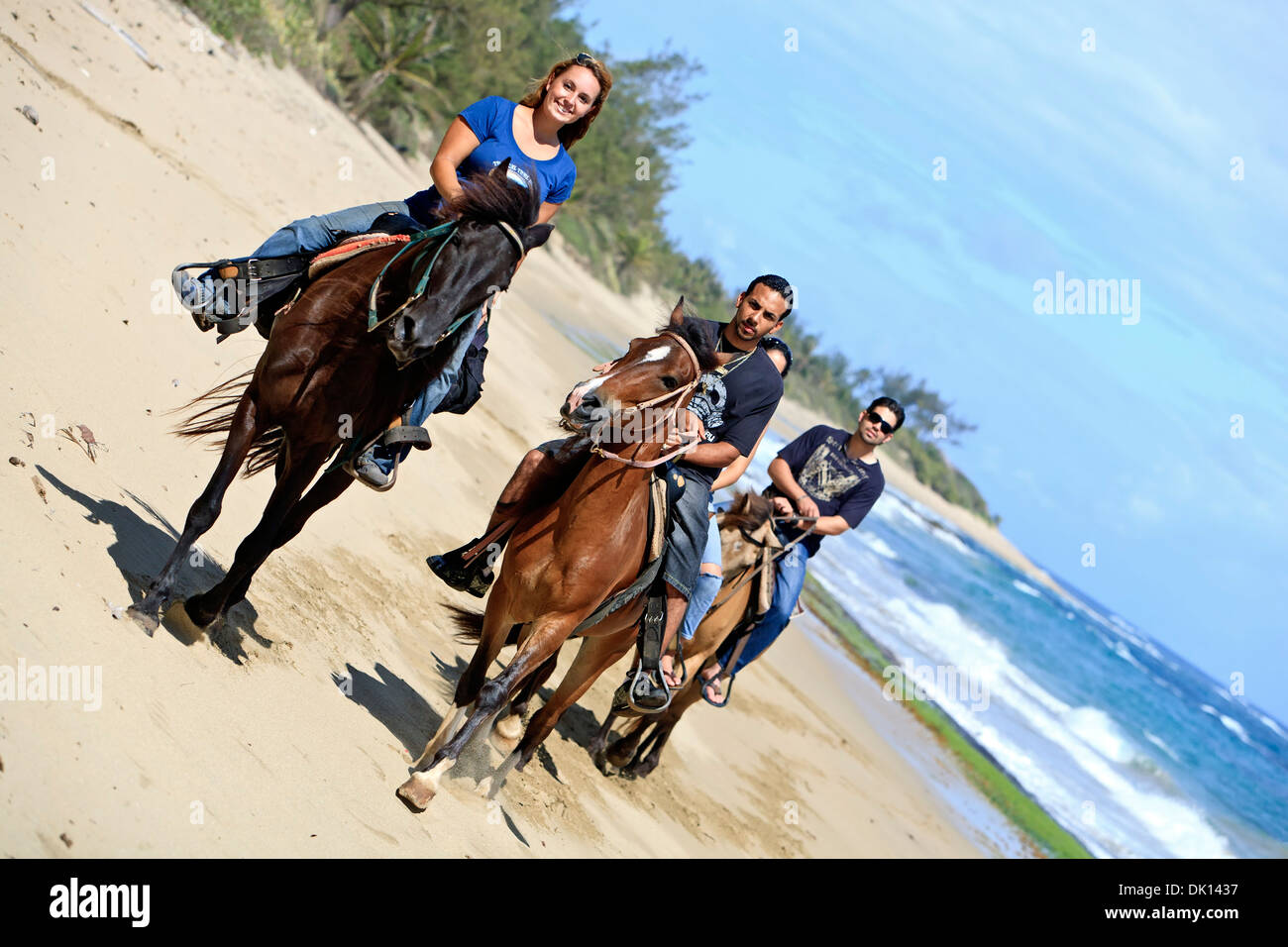 Riding horses on the beach with Tropical Trail Rides, Isabela, Puerto