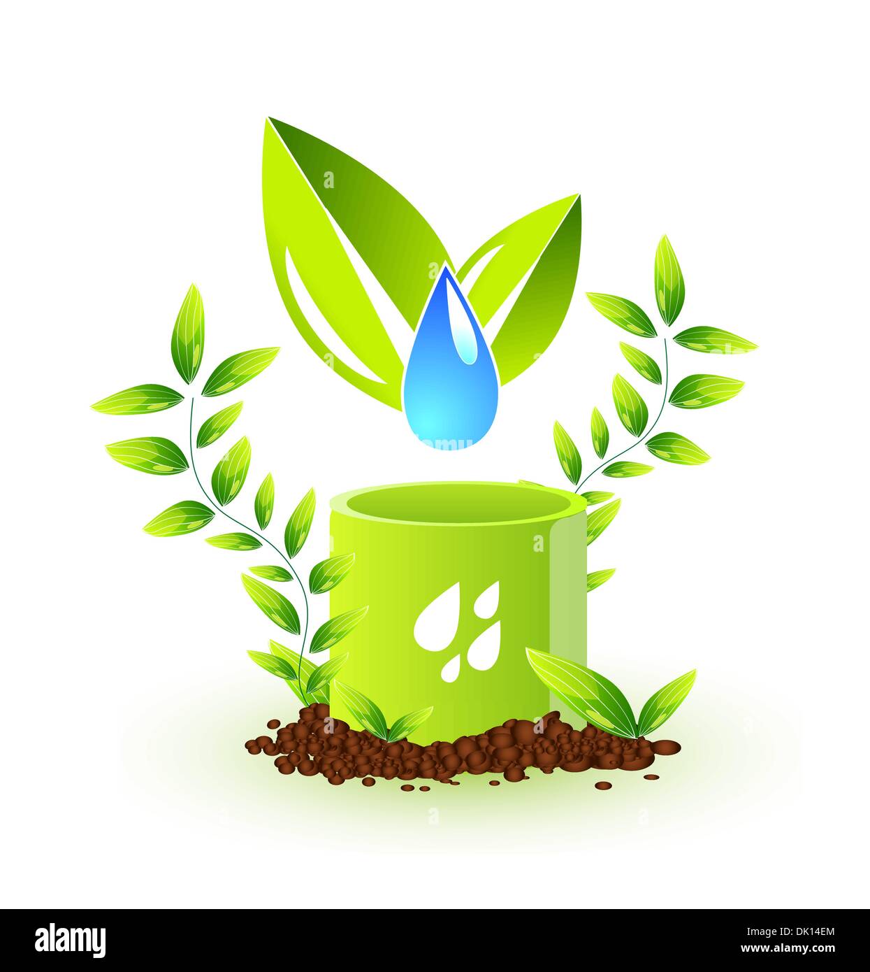 Abstract green nature eco concept Stock Vector Image & Art - Alamy