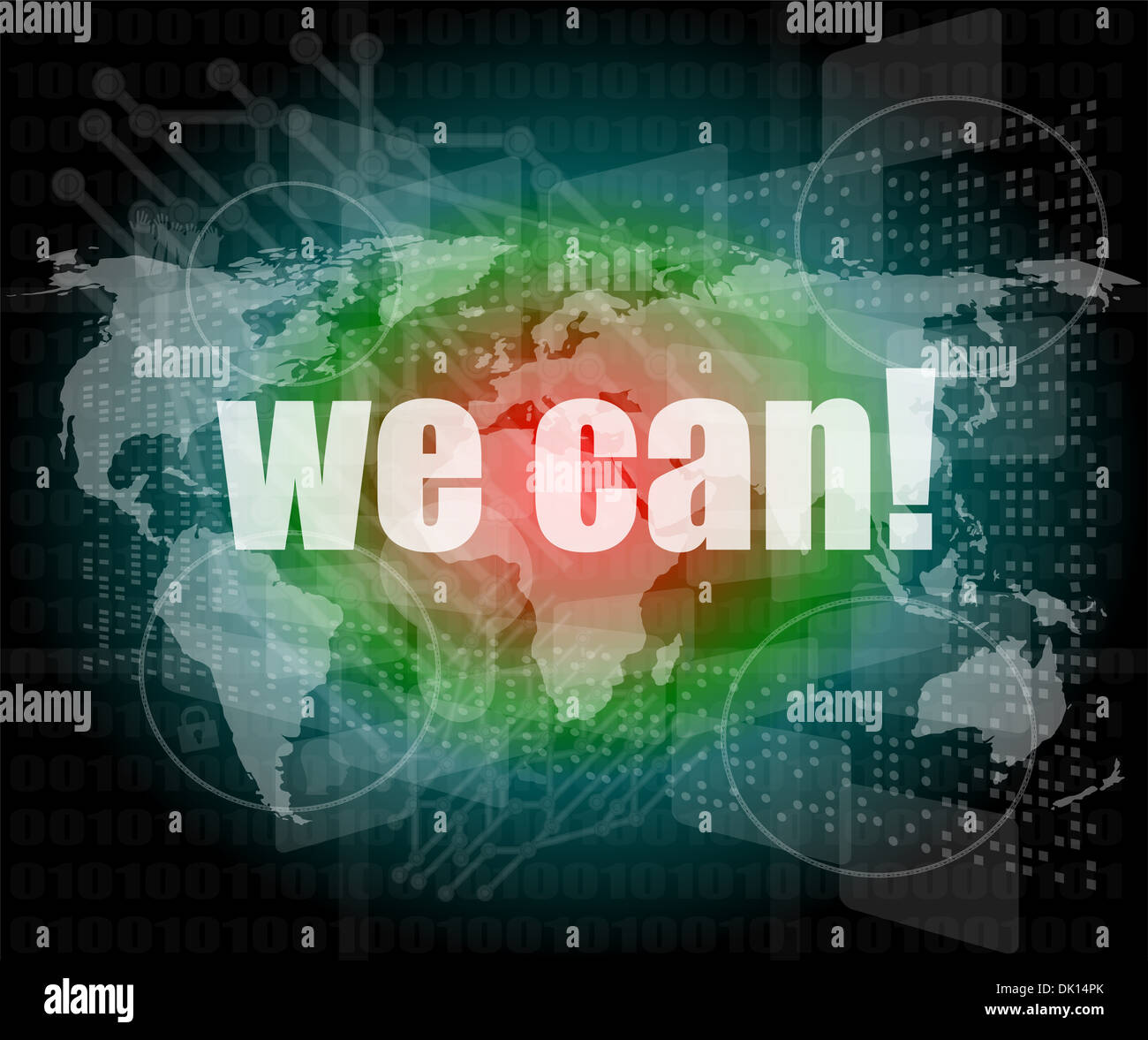 we can text on digital touch screen interface Stock Photo Alamy