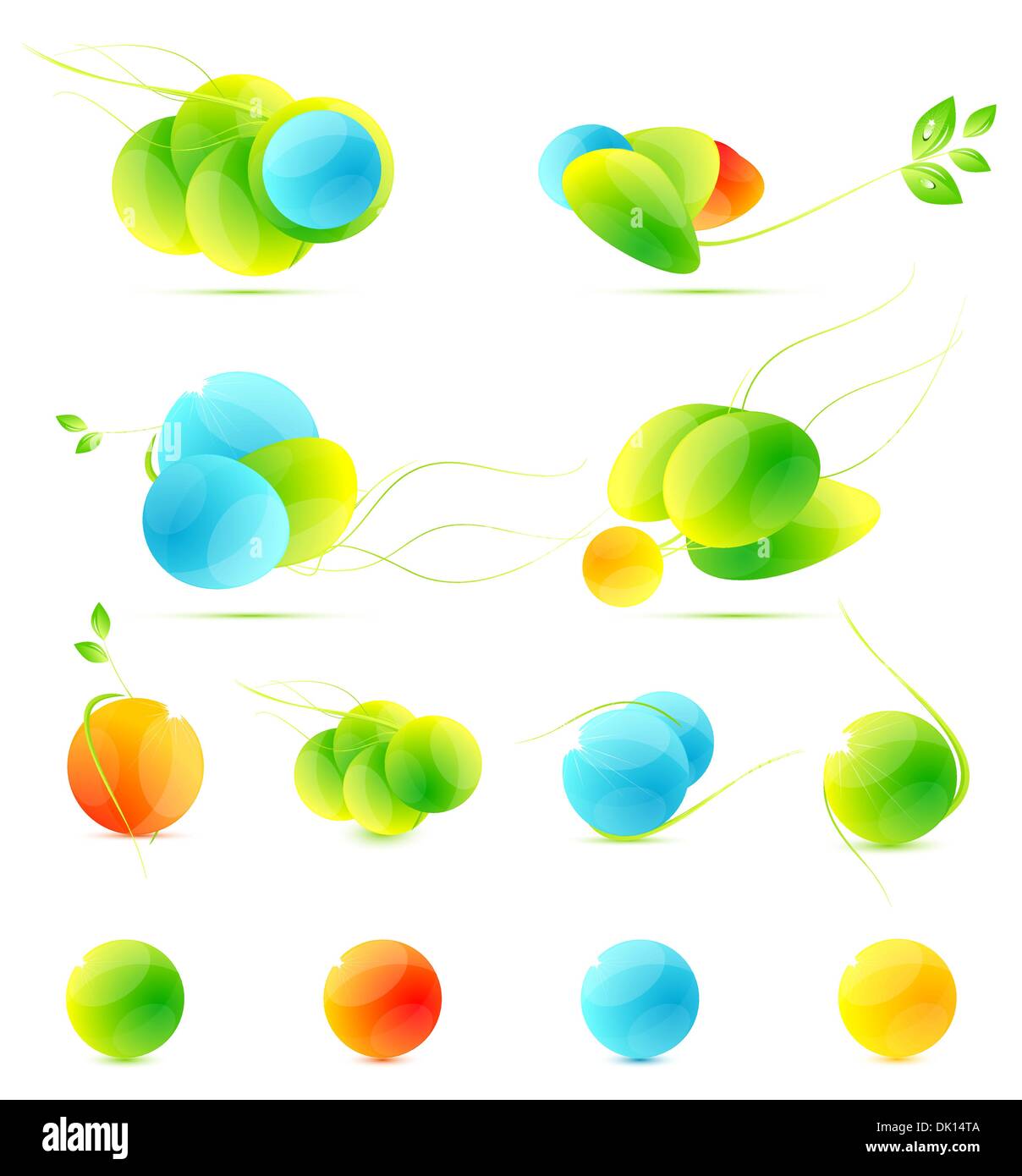 Abstract green nature eco concept Stock Vector Image & Art - Alamy