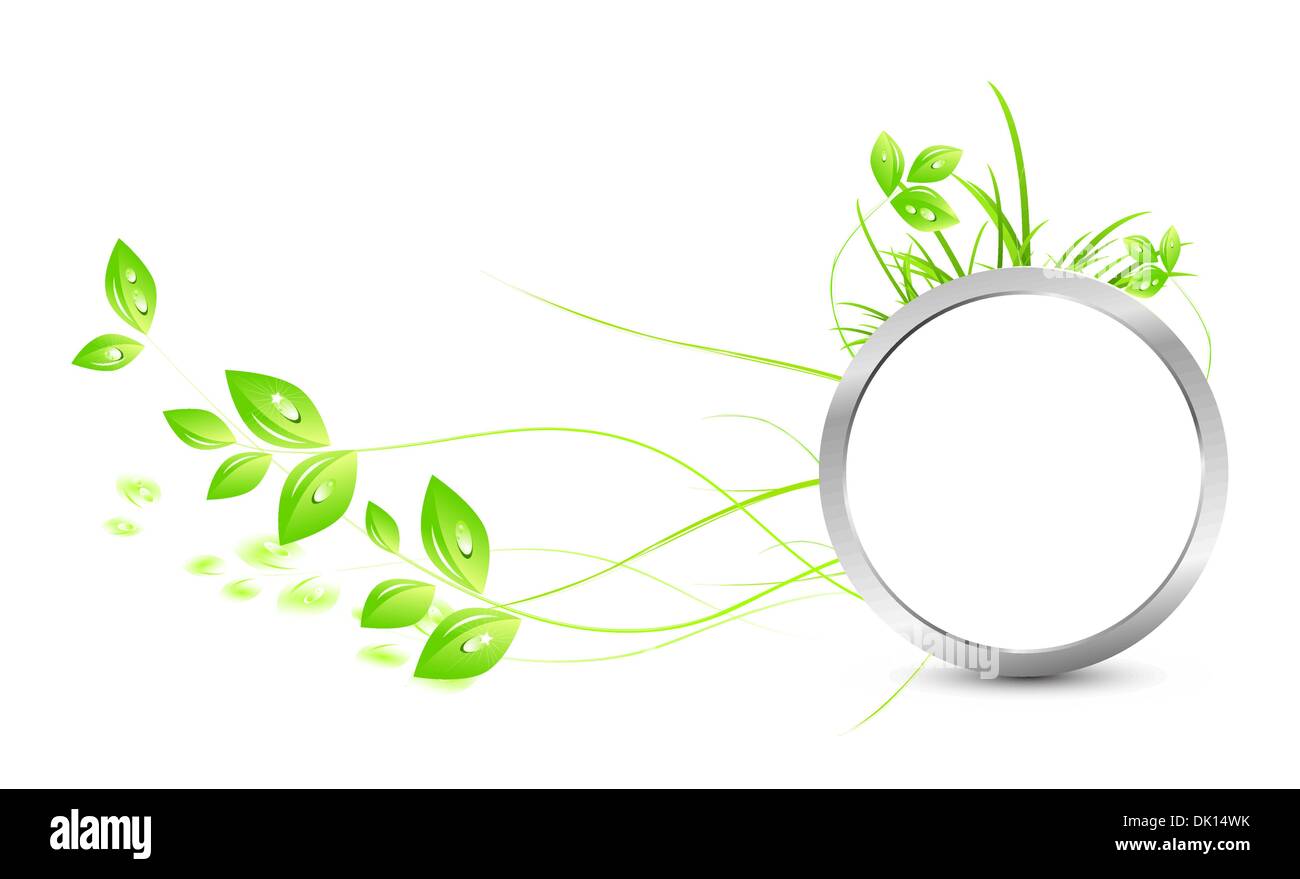 Abstract green nature eco concept Stock Vector Image & Art - Alamy