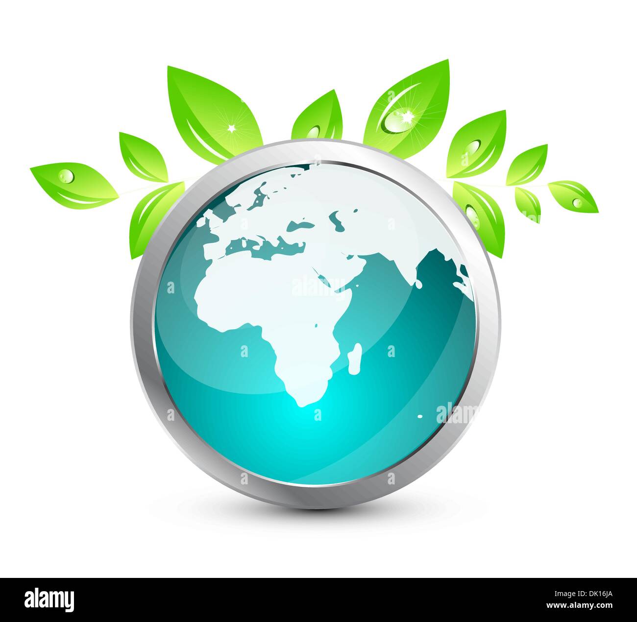 Abstract green nature eco concept Stock Vector Image & Art - Alamy