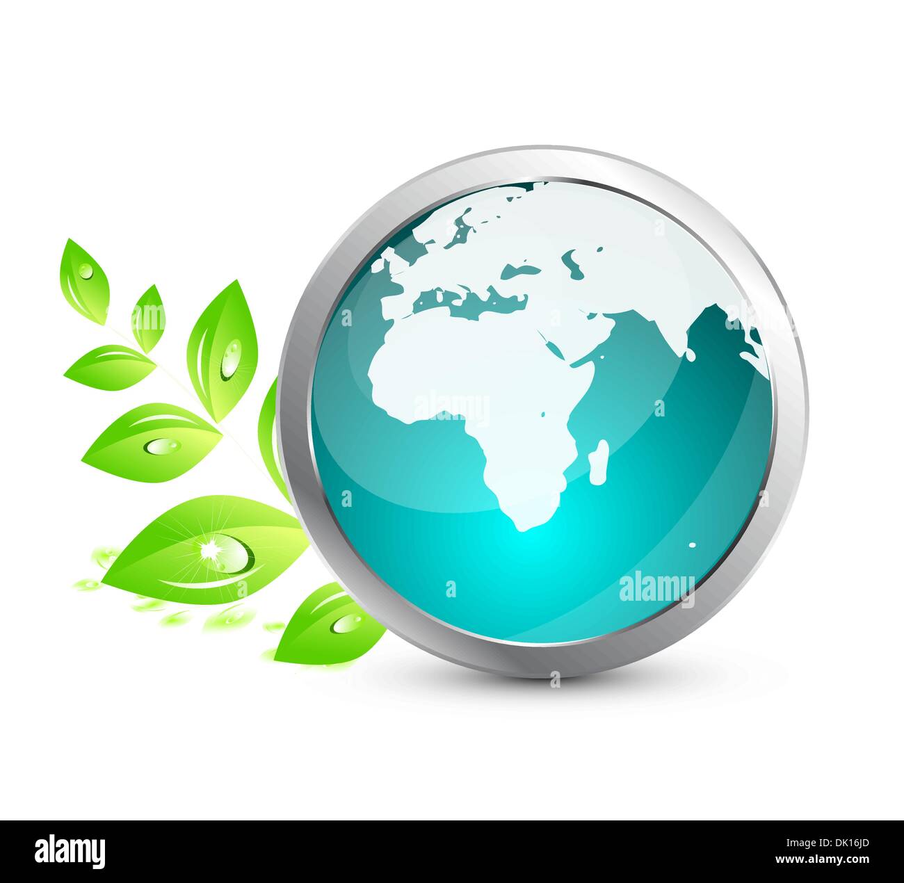Abstract green nature eco concept Stock Vector Image & Art - Alamy