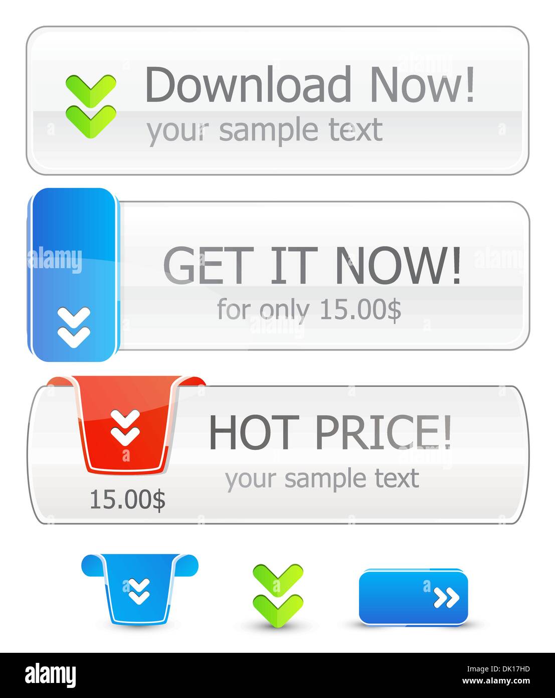 Vector buttons for your design Stock Vector Image & Art - Alamy