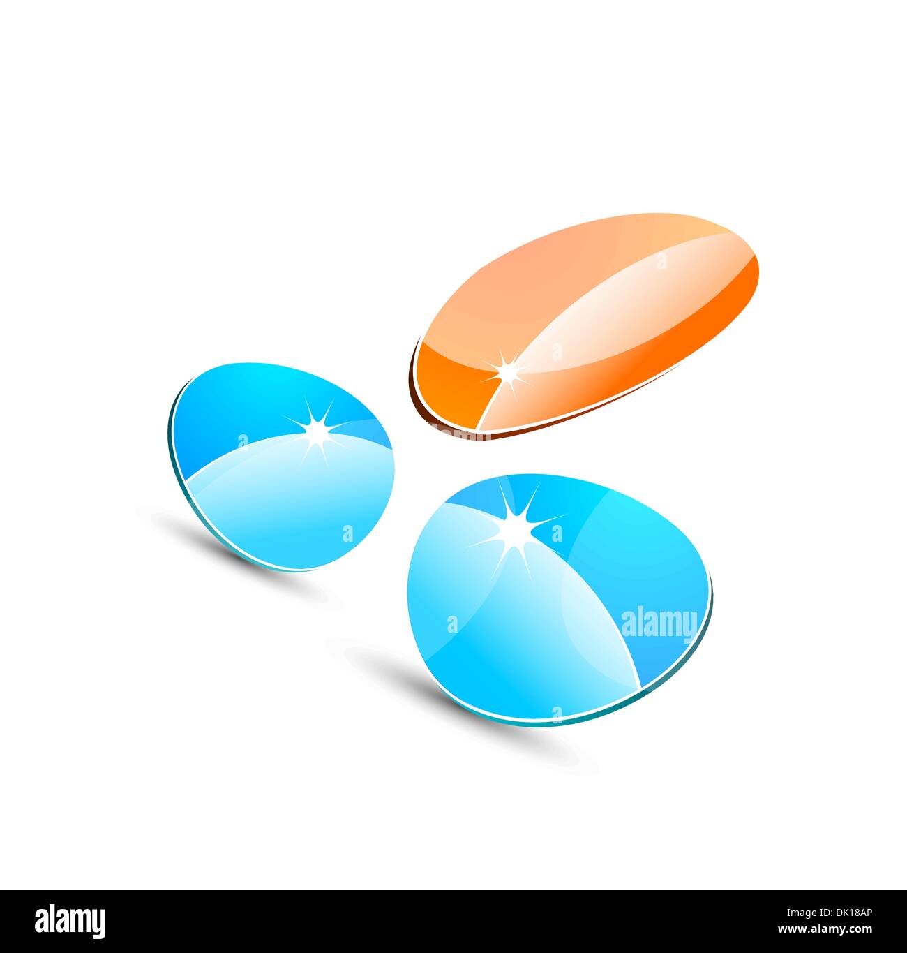 Vector smooth glass shapes design Stock Vector Image & Art - Alamy