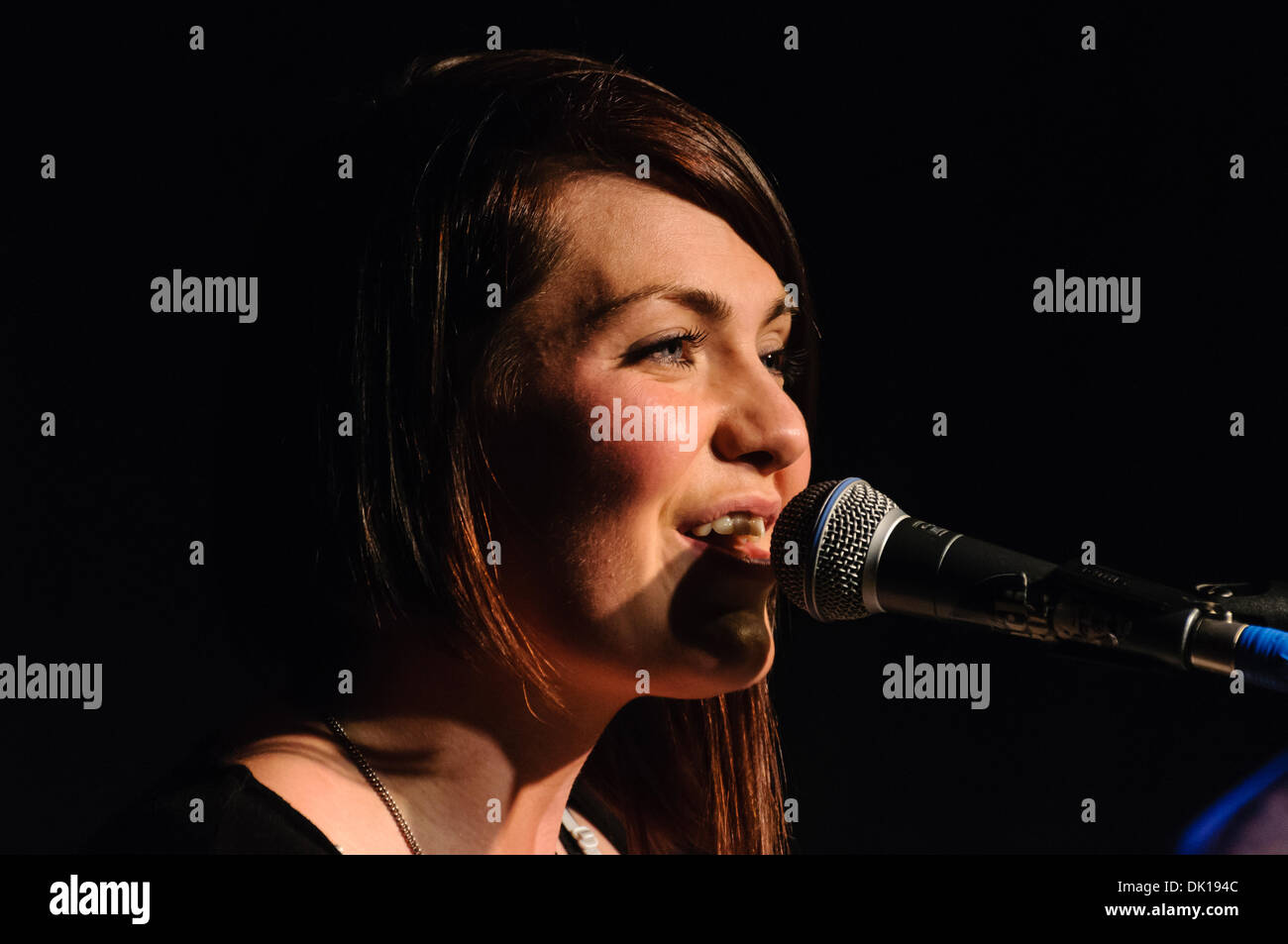 Belfast, Northern Ireland, UK. 30th Nov 2013. Shauna Tohill from Irish band 'Silhouette' plays the Black Box Credit:  Stephen Barnes/Alamy Live News Stock Photo