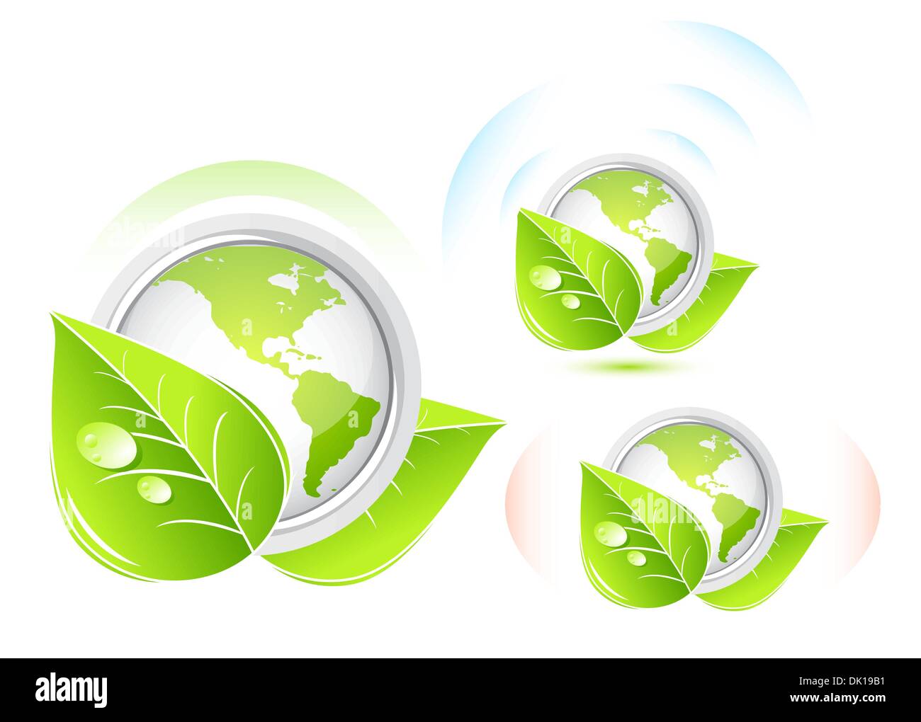 Abstract green nature eco concept Stock Vector Image & Art - Alamy