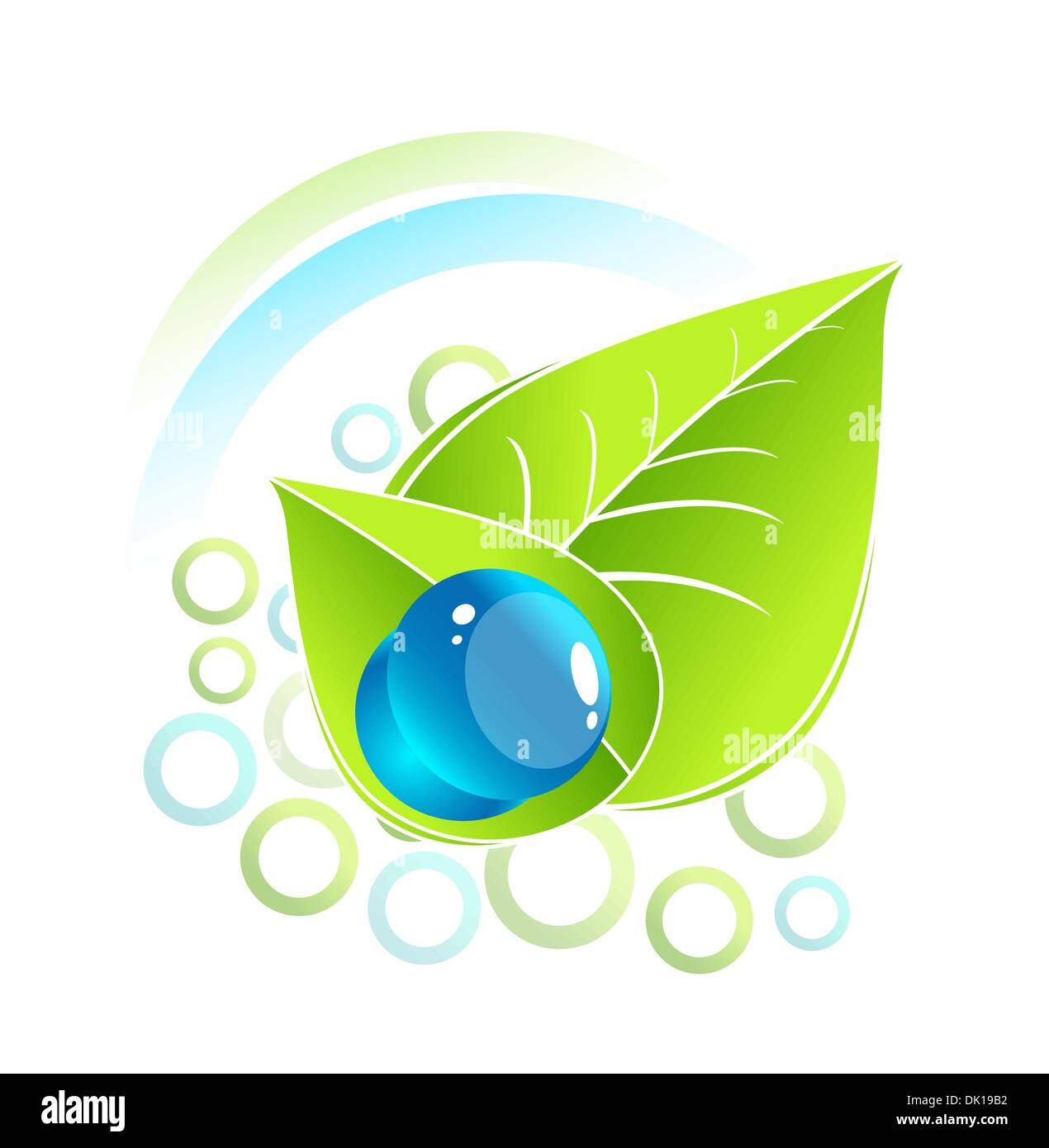 Abstract green nature eco concept Stock Vector Image & Art - Alamy