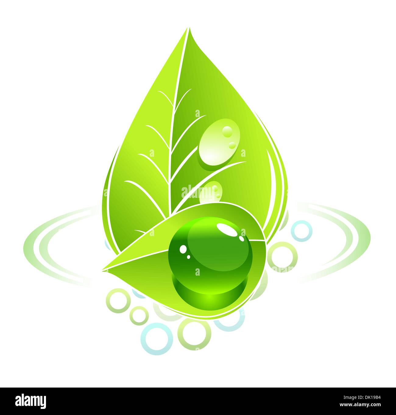 Abstract green nature eco concept Stock Vector Image & Art - Alamy