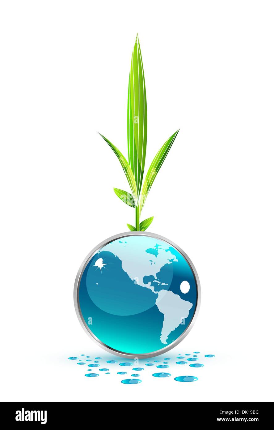 Nature glass Earth globe vector concept Stock Vector Image & Art - Alamy