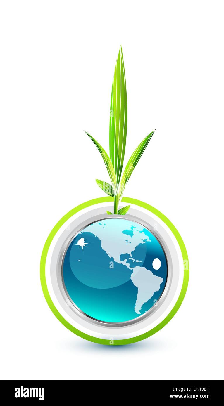 Nature glass Earth globe vector concept Stock Vector Image & Art Alamy