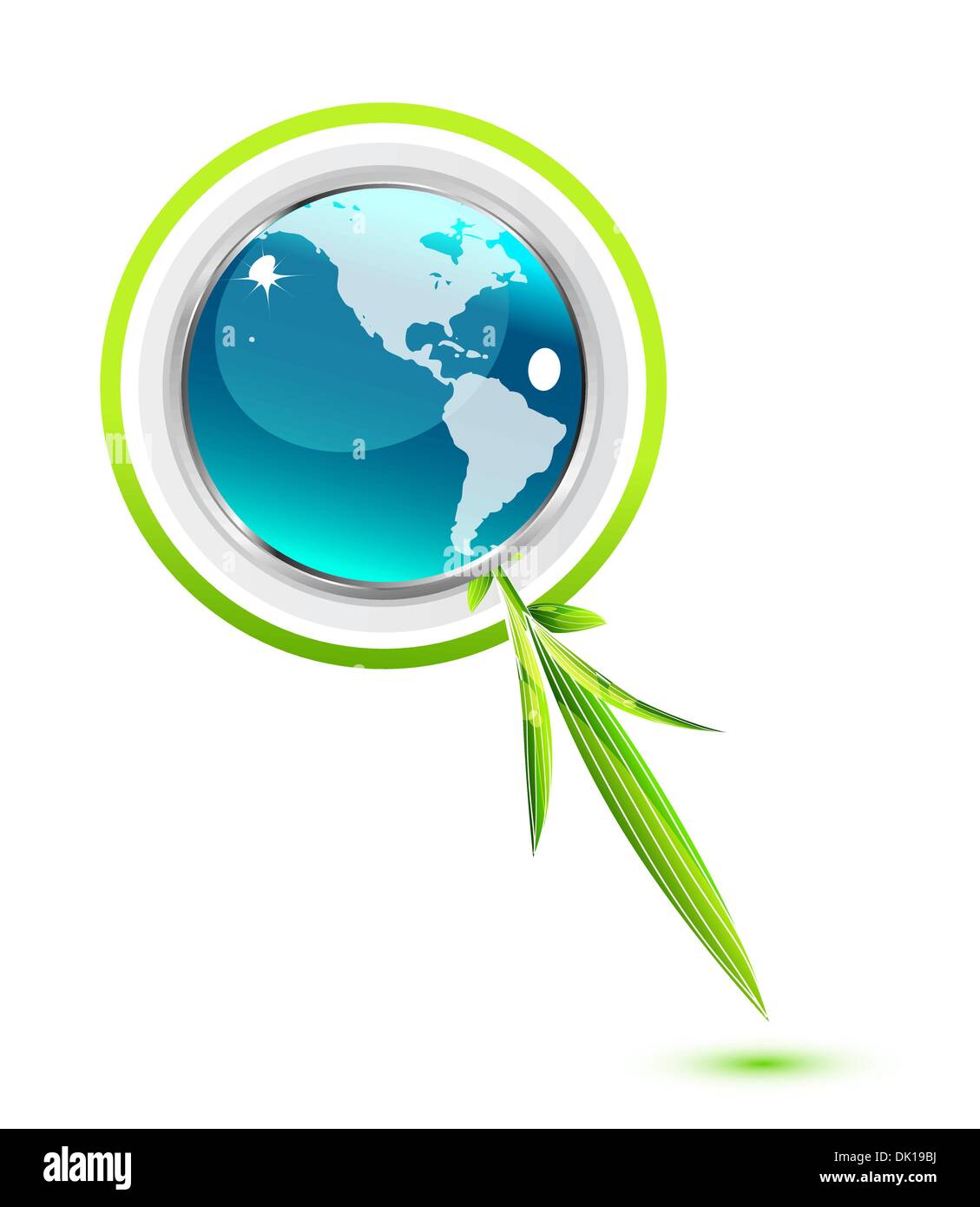 Nature glass Earth globe vector concept Stock Vector Image & Art - Alamy