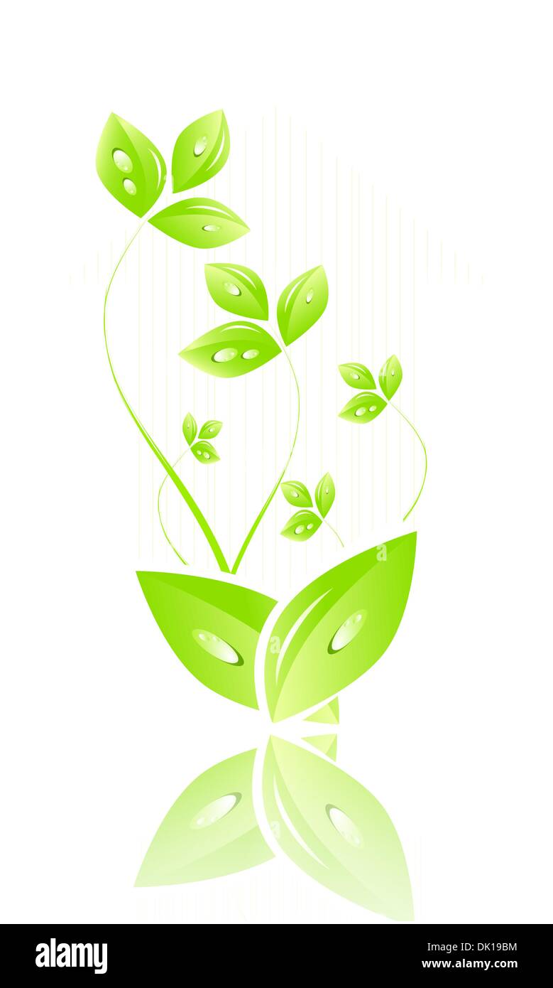 Abstract green nature eco concept Stock Vector Image & Art - Alamy