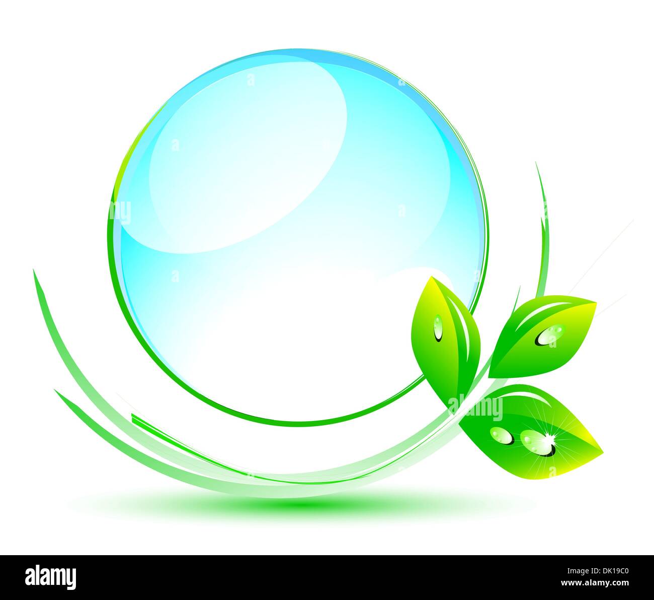 Abstract green nature eco concept Stock Vector Image & Art - Alamy