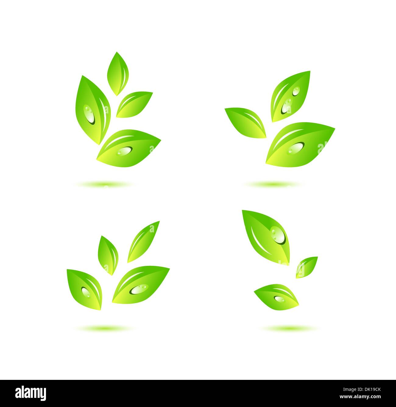 Abstract green nature eco concept Stock Vector Image & Art - Alamy