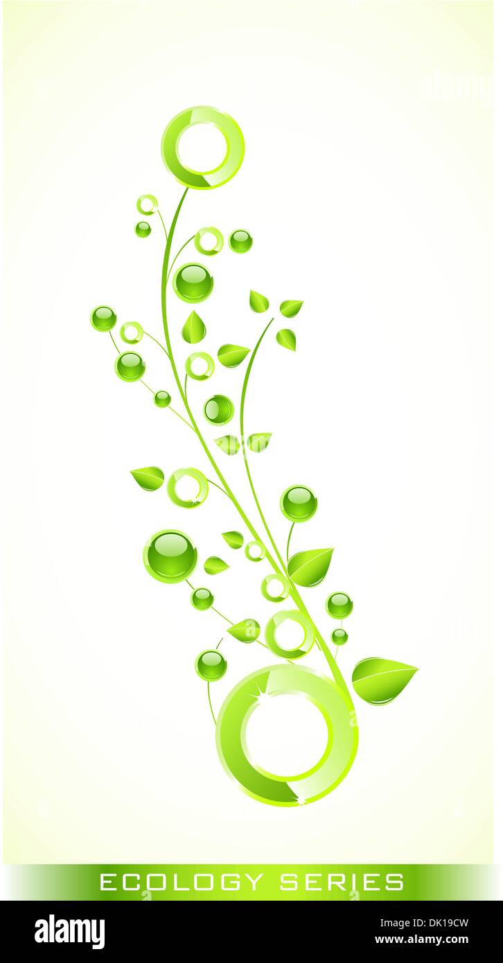 Abstract green nature eco concept Stock Vector Image & Art - Alamy