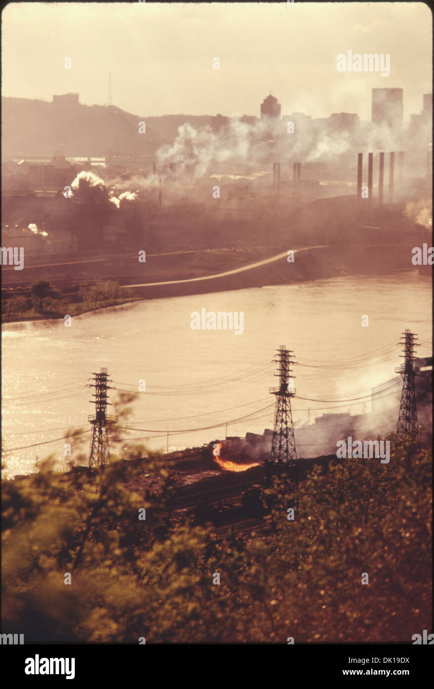 SLAG WHICH HAS BEEN DUMPED AT THE SOUTHSIDE PLANT OF THE JONES AND