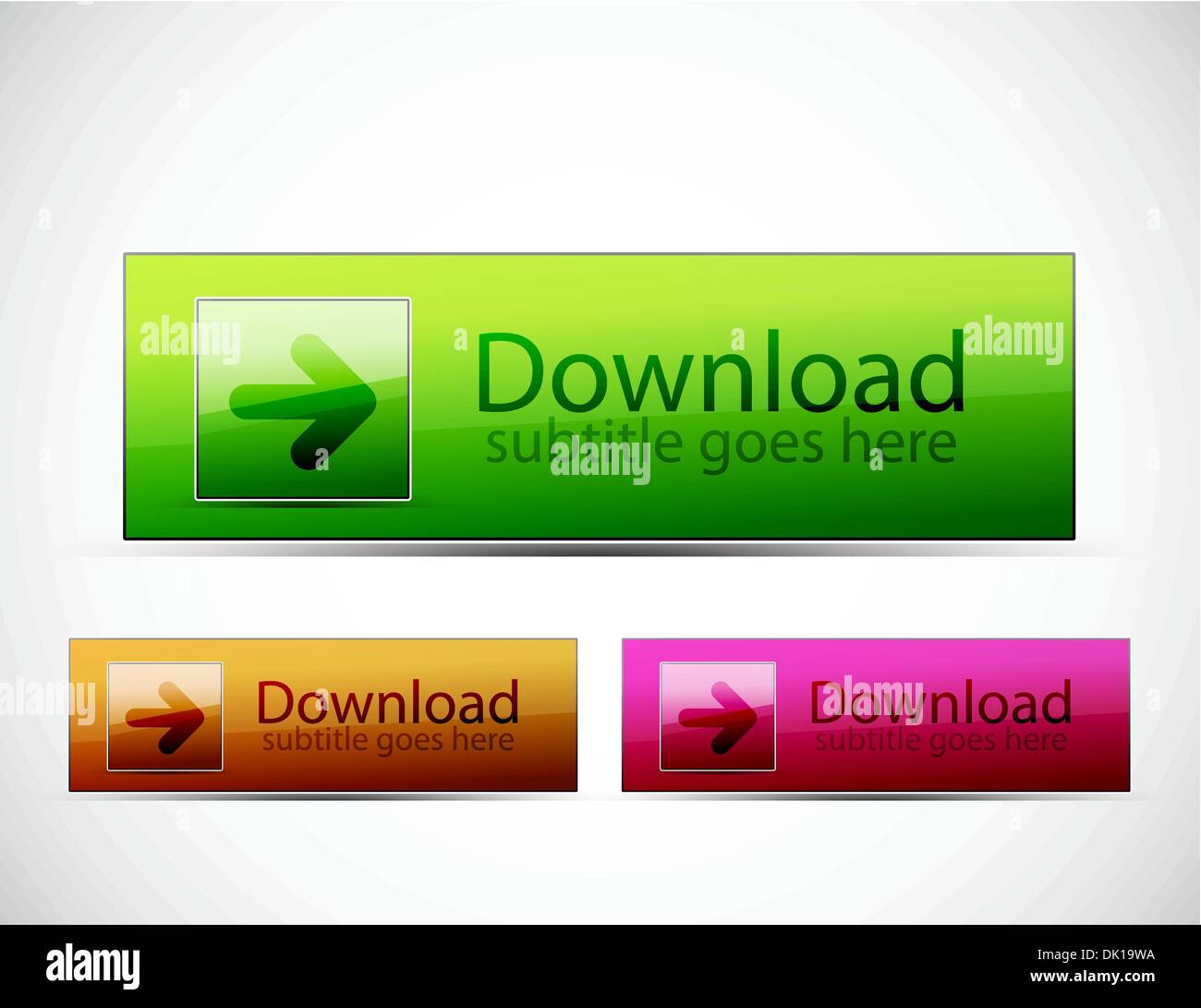 Vector color glossy glass buttons Stock Vector Image & Art - Alamy