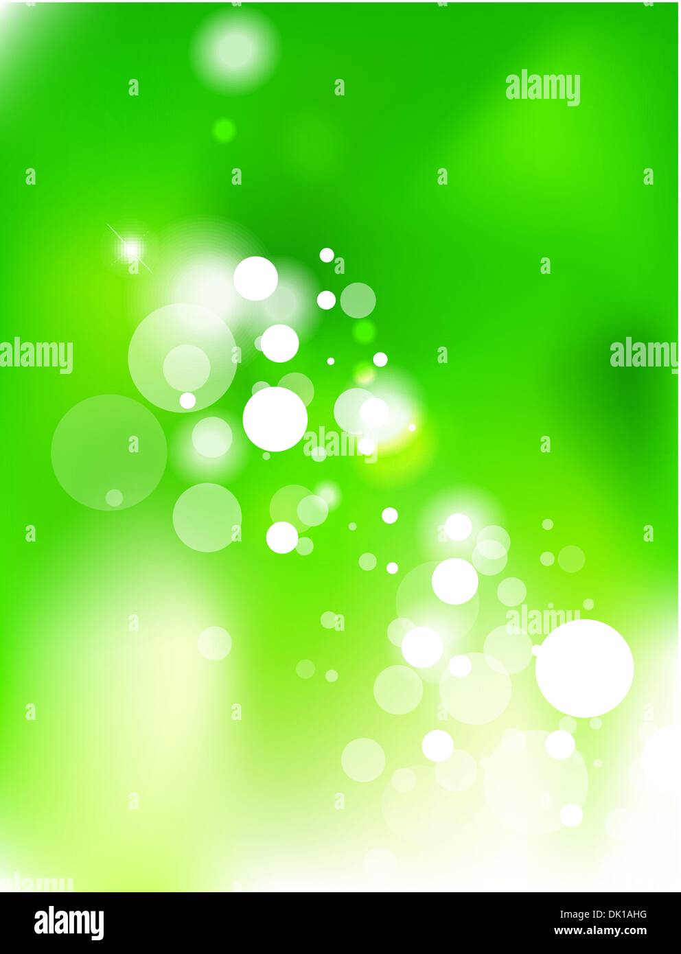 Green abstract background with lights Stock Vector Image & Art - Alamy