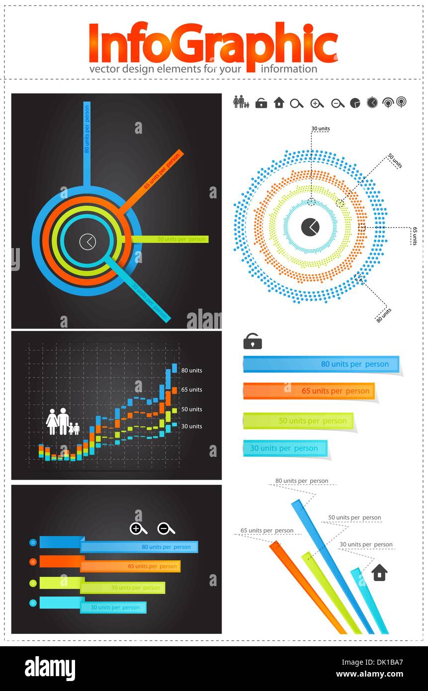 Vector information show design elements Stock Vector Image & Art - Alamy