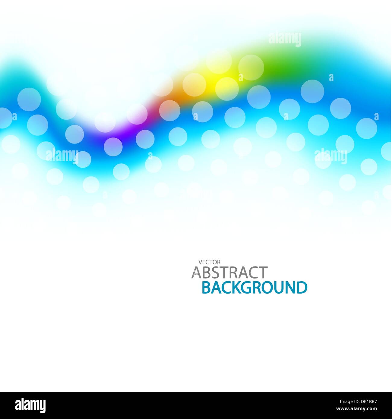 Blue dotted blurred wave. Clean abstract background Stock Vector