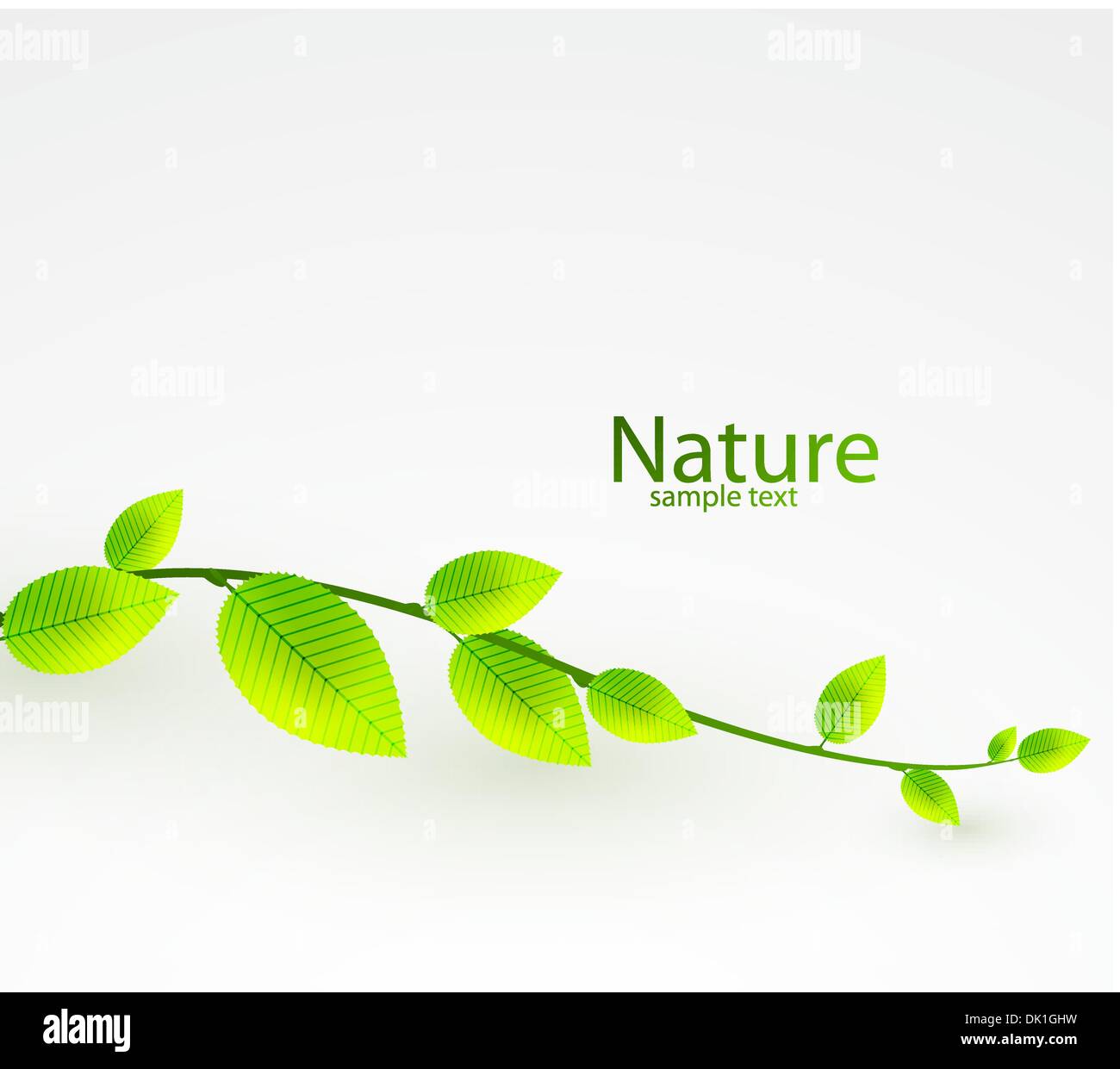 Nature background with green leaves Stock Vector Image & Art - Alamy