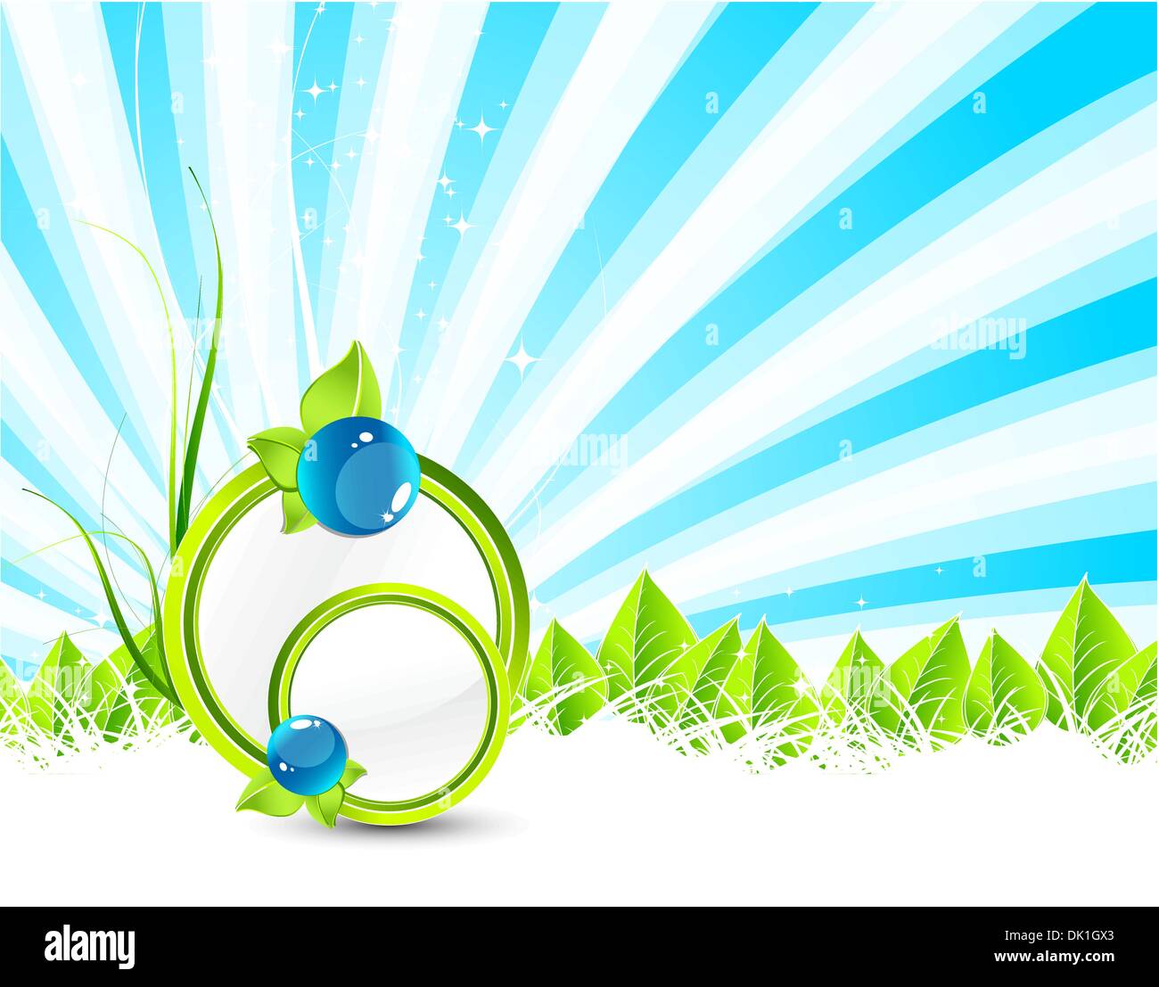 Abstract green nature eco concept Stock Vector Image & Art - Alamy